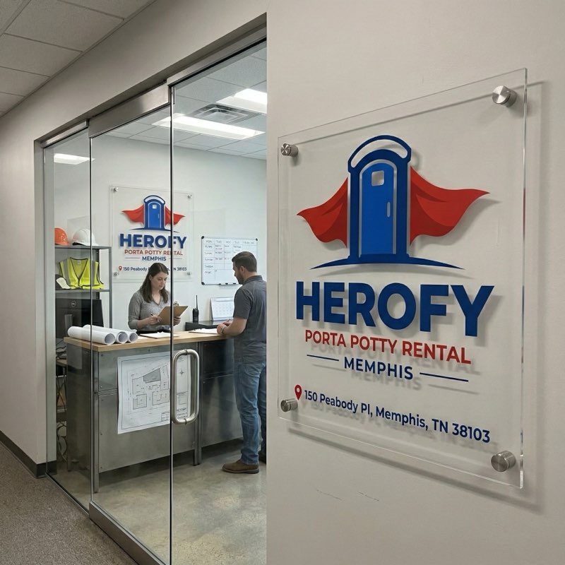 Herofy office entrance with signage